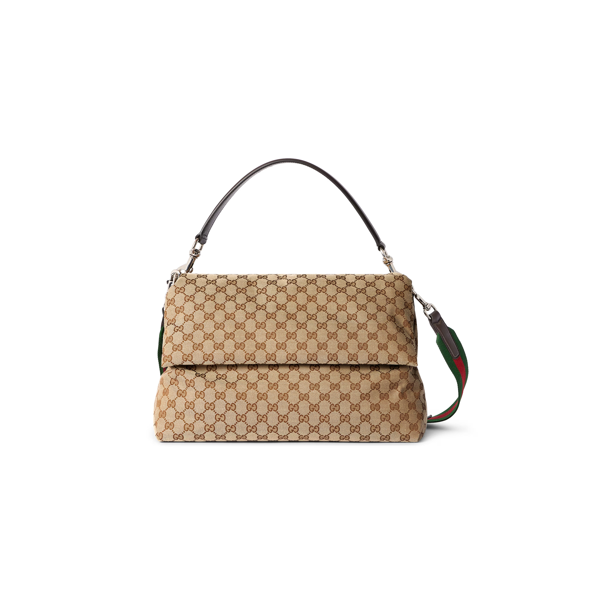 GUCCI MEDIUM GG CROSSBODY BAG WITH WEB 821616 (36*25*12cm) GUCCI MEDIUM GG CROSSBODY BAG WITH WEB 821616 (36*25*12cm)